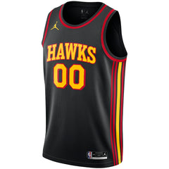 Atlanta Hawks Jordan Brand Swingman Custom Jersey - Statement Edition - Black outlet