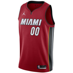 Miami Heat Jordan Brand Swingman Custom Jersey - Statement Edition - Red cheap