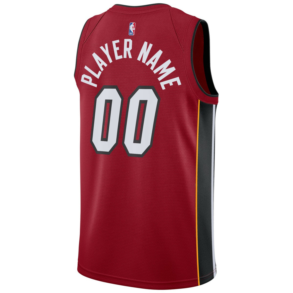Miami Heat Jordan Brand Swingman Custom Jersey - Statement Edition - Red cheap