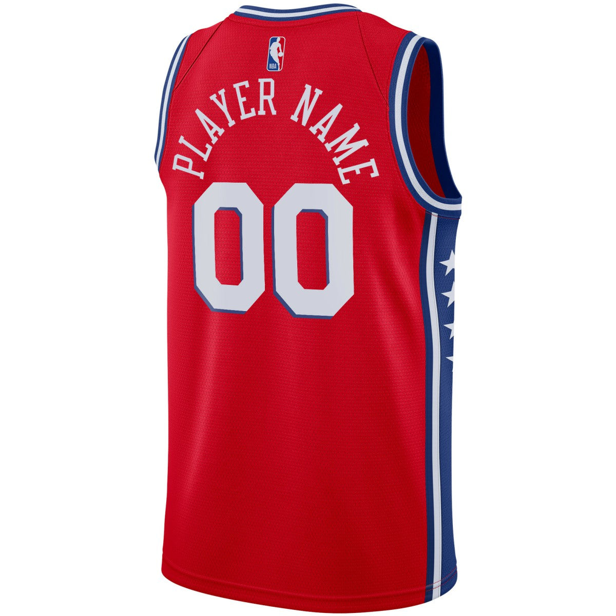 Philadelphia 76ers Jordan Brand Swingman Custom Jersey - Statement Edition - Red on sale