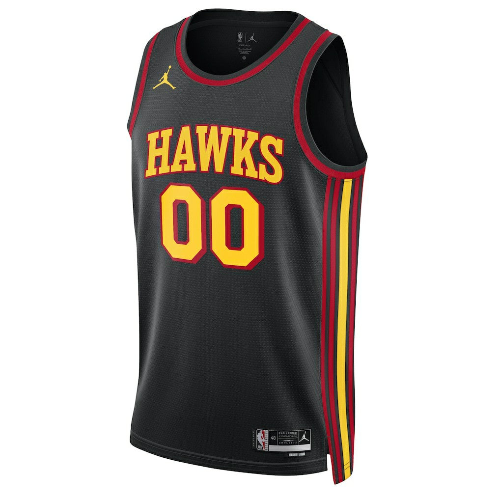 Atlanta Hawks Jordan Brand Unisex 2022/23 Swingman Custom Jersey - Statement Edition - Black shop
