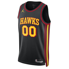 Atlanta Hawks Jordan Brand Unisex 2022/23 Swingman Custom Jersey - Statement Edition - Black shop