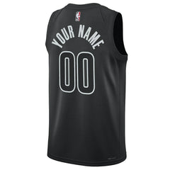 Brooklyn Nets Jordan Brand Unisex 2022/23 Swingman Custom Jersey - Statement Edition - Black shop