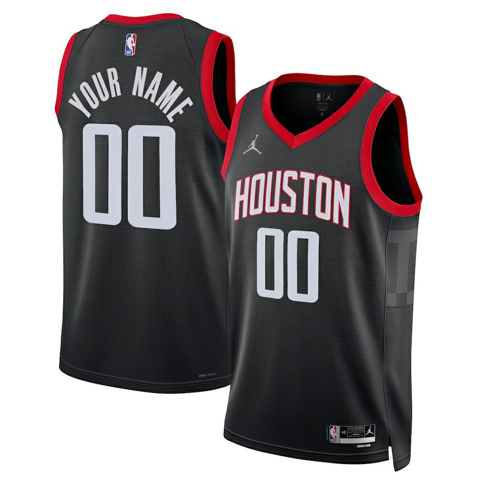 Houston Rockets Jordan Brand Unisex 2022/23 Swingman Custom Jersey - Statement Edition - Black outlet