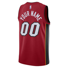 Miami Heat Jordan Brand Unisex 2022/23 Swingman Custom Jersey - Statement Edition - Red sale
