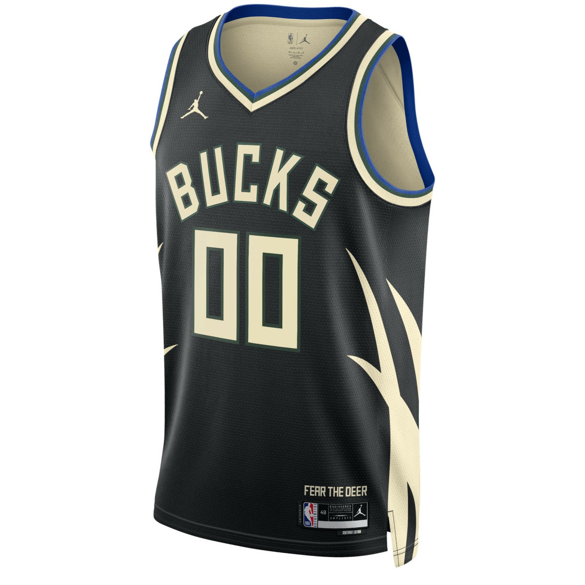 Milwaukee Bucks Jordan Brand Unisex 2022/23 Swingman Custom Jersey - Statement Edition - Black on sale
