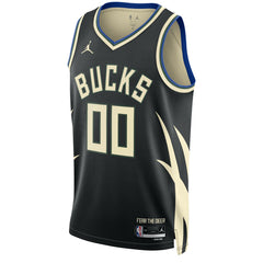 Milwaukee Bucks Jordan Brand Unisex 2022/23 Swingman Custom Jersey - Statement Edition - Black on sale