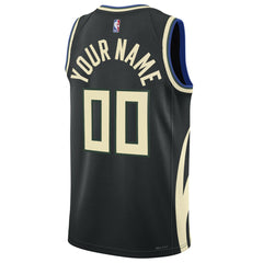 Milwaukee Bucks Jordan Brand Unisex 2022/23 Swingman Custom Jersey - Statement Edition - Black on sale