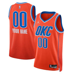 Oklahoma City Thunder Jordan Brand Unisex 2022/23 Swingman Custom Jersey - Statement Edition - Orange discount