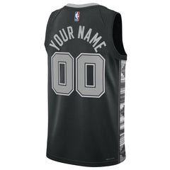 San Antonio Spurs Jordan Brand Unisex 2022/23 Swingman Custom Jersey - Statement Edition - Black online