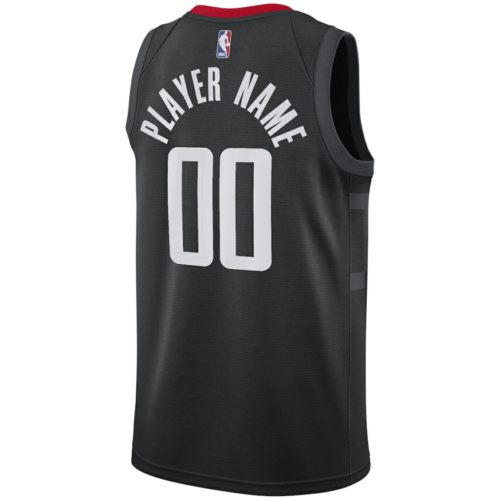 Houston Rockets Swingman Custom Jersey Black - Statement Edition