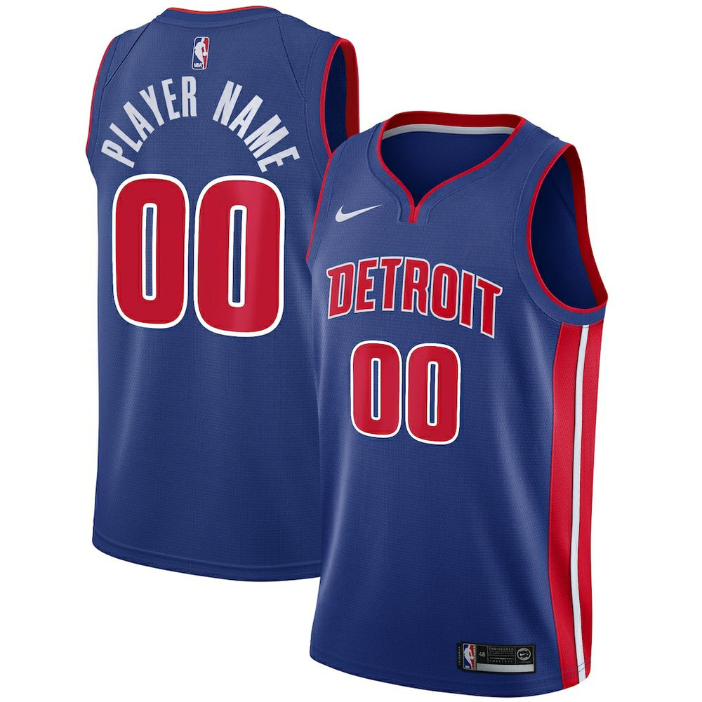 Detroit Pistons Swingman Custom Jersey Blue sale - Icon Edition