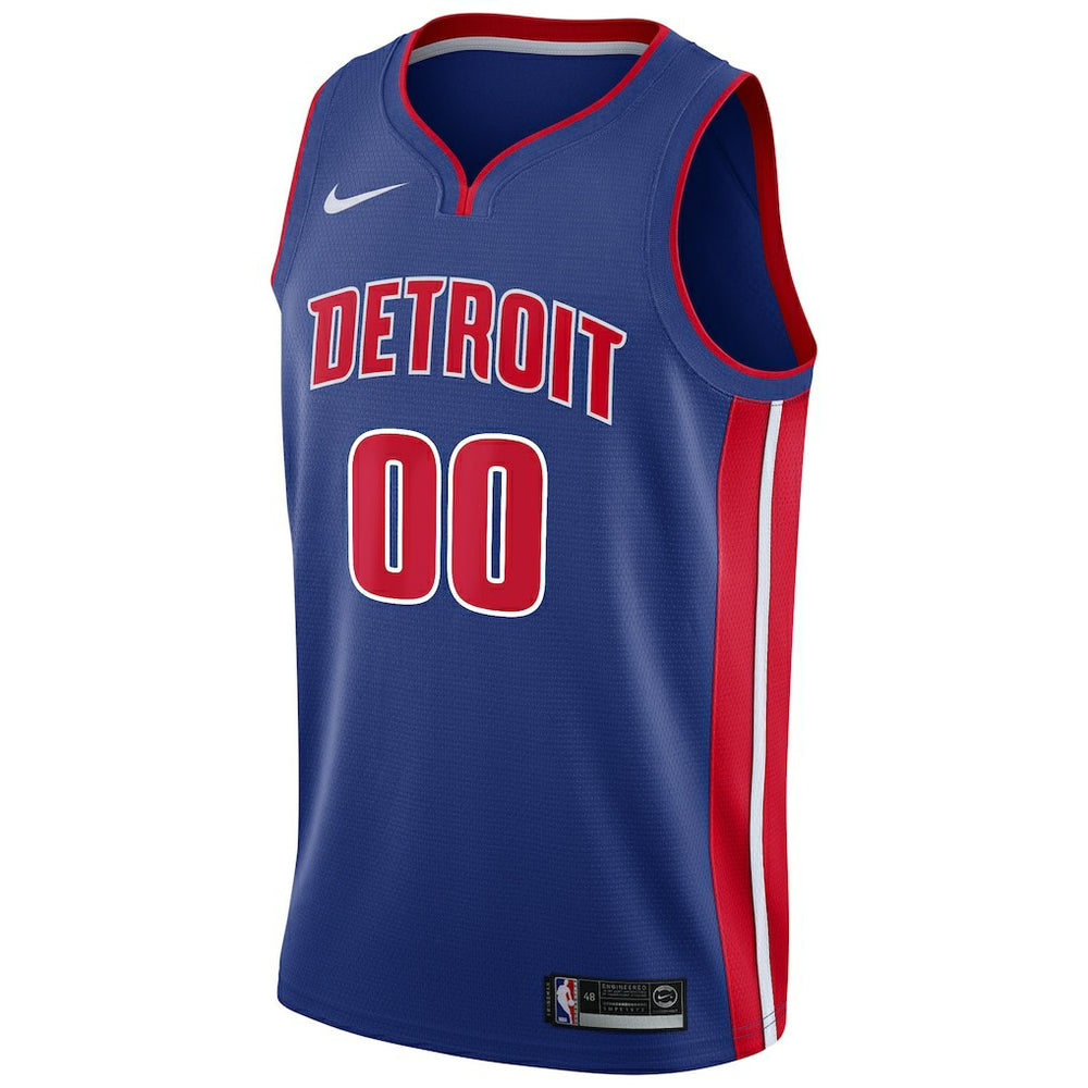 Detroit Pistons Swingman Custom Jersey Blue sale - Icon Edition