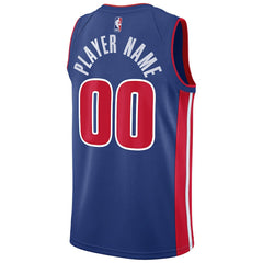 Detroit Pistons Swingman Custom Jersey Blue sale - Icon Edition