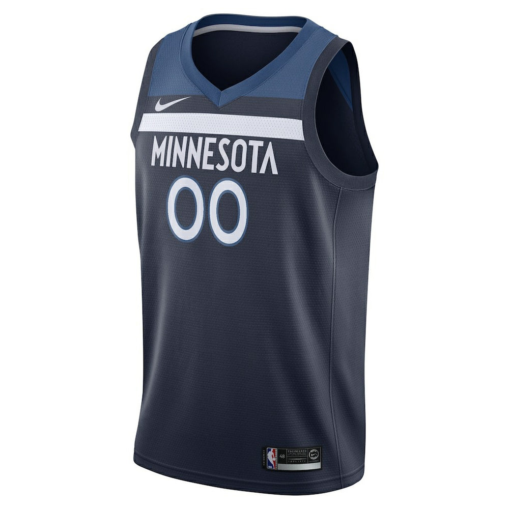 Minnesota Timberwolves Swingman Custom Jersey Navy - Icon Edition