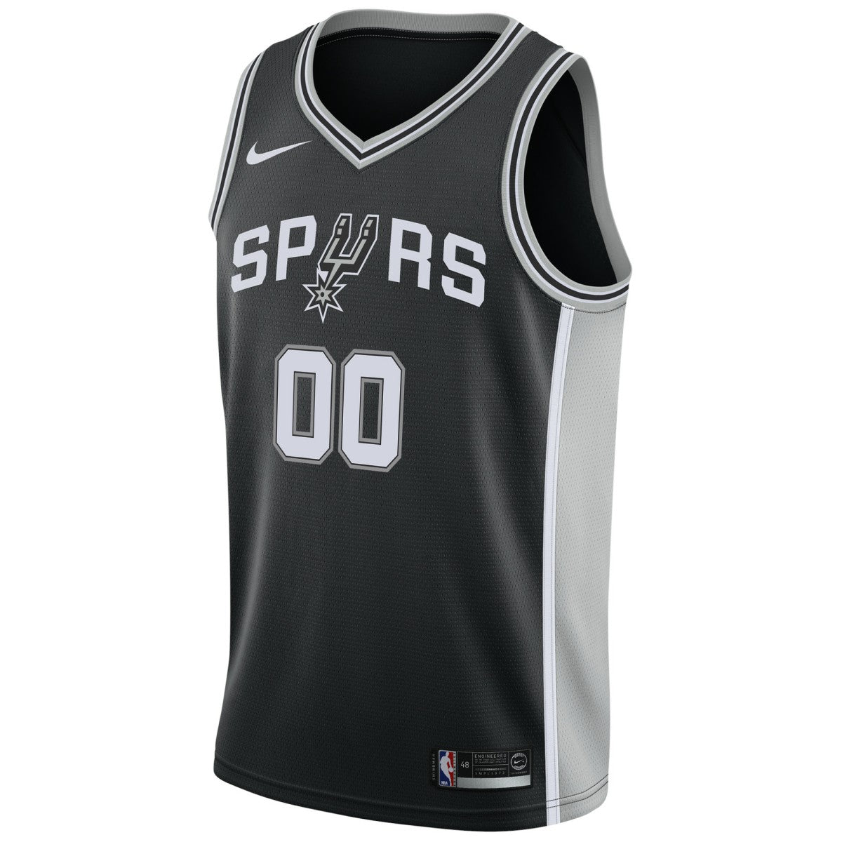 San Antonio Spurs Swingman Custom Jersey Black - Icon Edition
