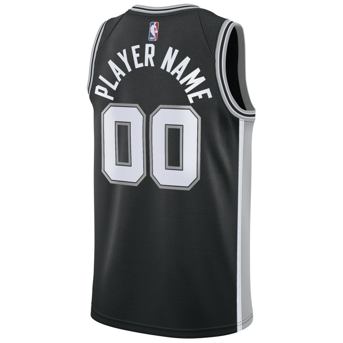 San Antonio Spurs Swingman Custom Jersey Black - Icon Edition