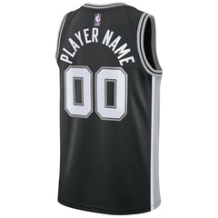 San Antonio Spurs Swingman Custom Jersey Black - Icon Edition