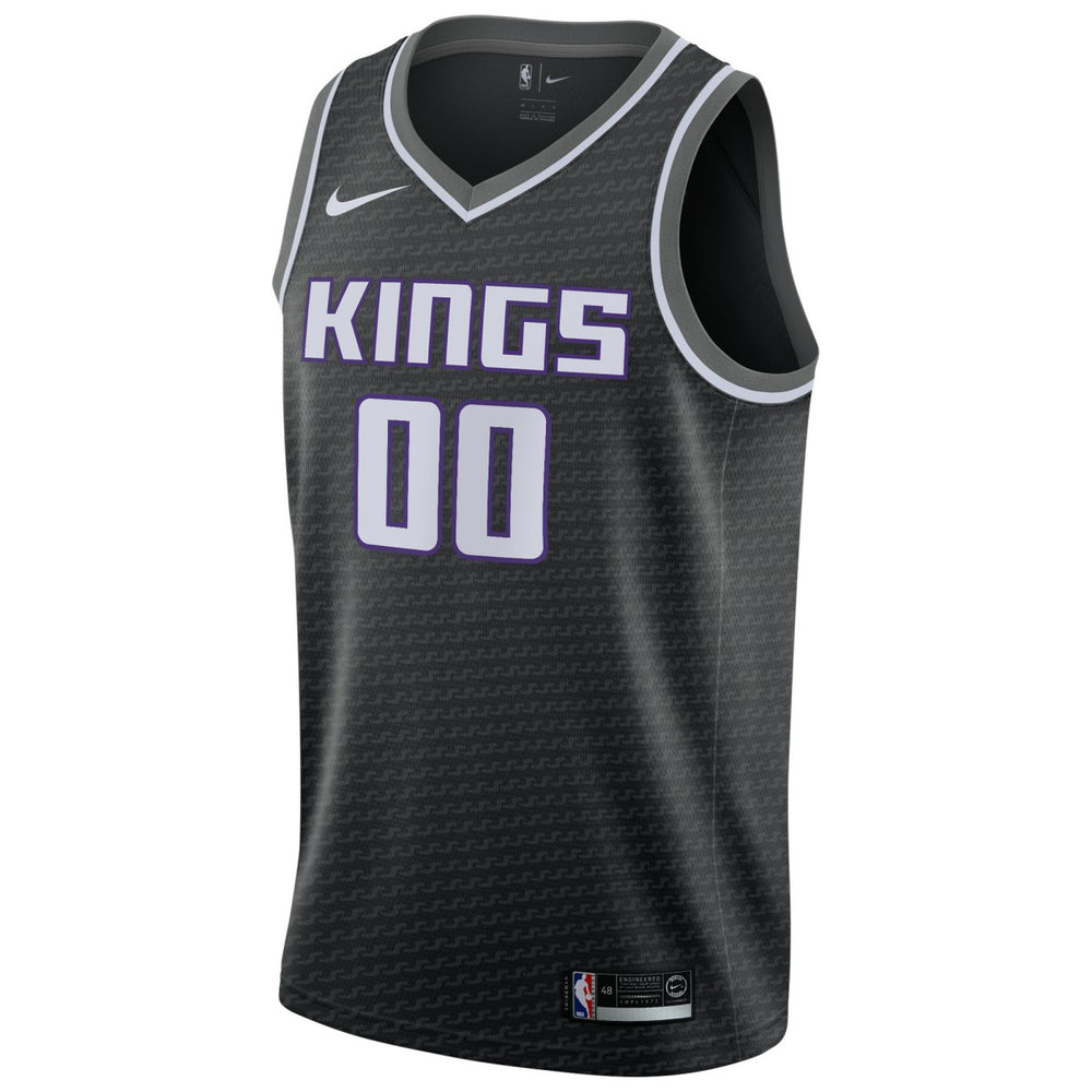 Sacramento Kings Swingman Custom Jersey Black - Statement Edition
