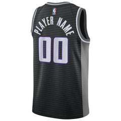 Sacramento Kings Swingman Custom Jersey Black - Statement Edition