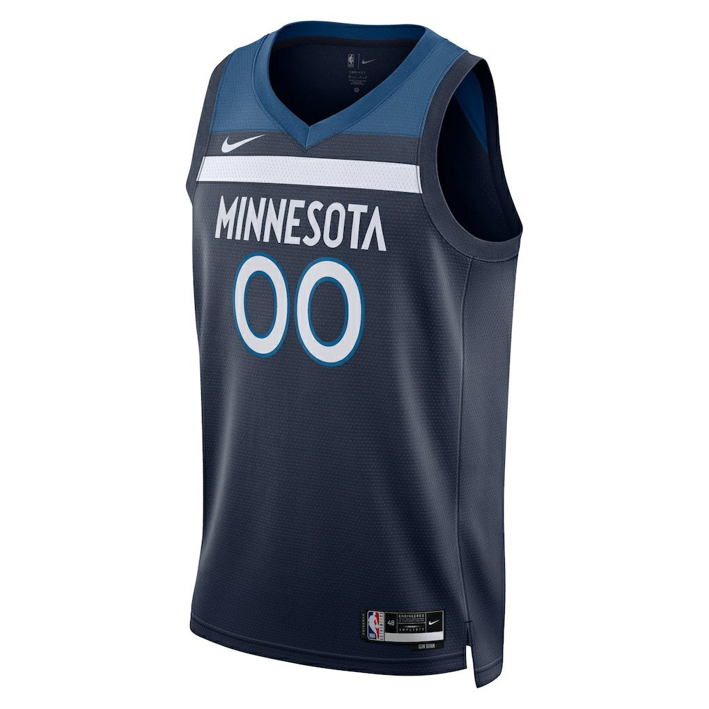 Minnesota Timberwolves Unisex Swingman Custom Jersey Navy - Icon Edition