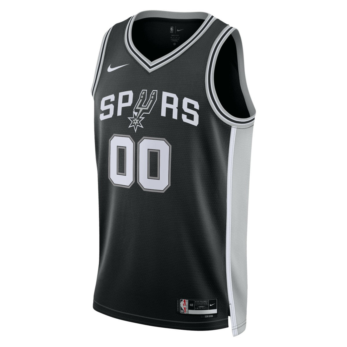San Antonio Spurs Unisex Swingman Custom Jersey Black - Icon Edition
