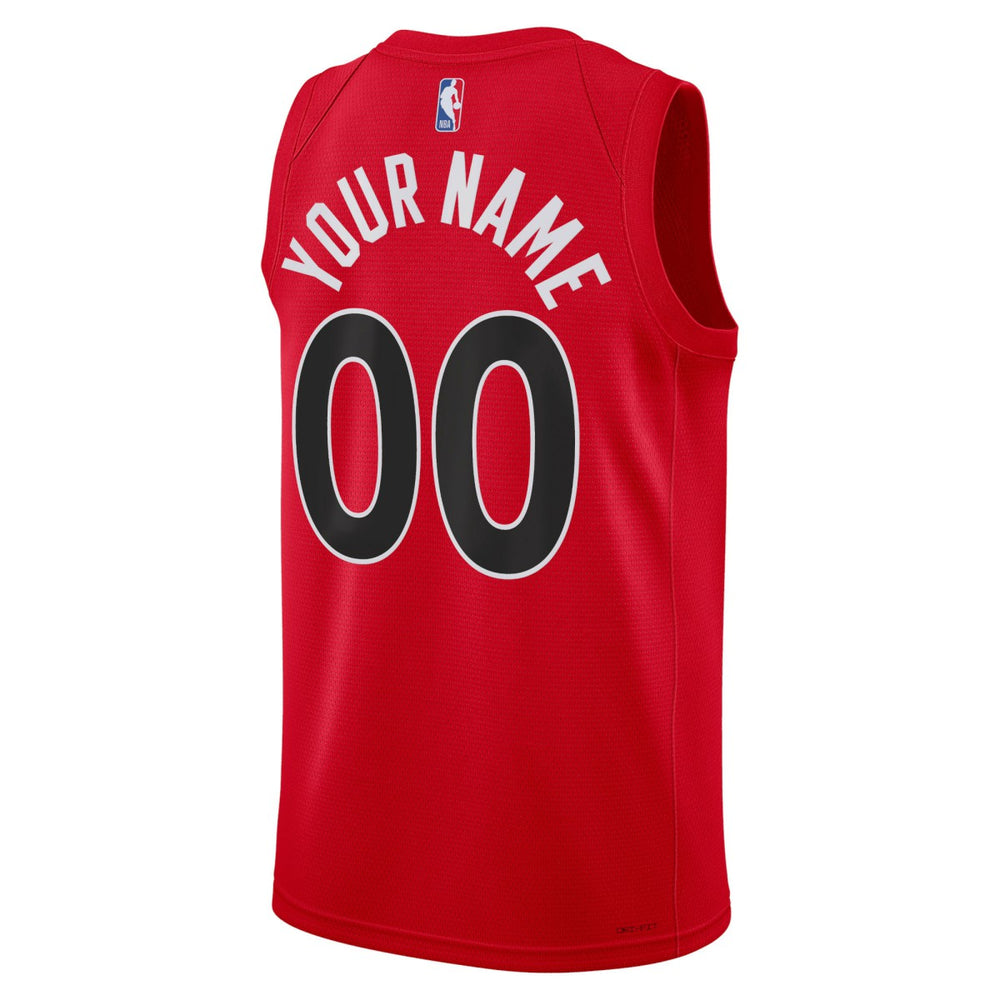 Toronto Raptors Unisex Swingman Custom Jersey Red - Icon Edition