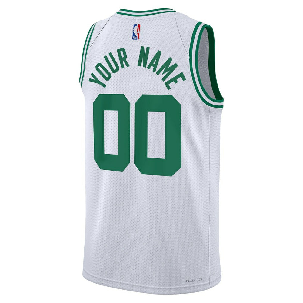 Boston Celtics Unisex Swingman Custom Jersey White - Association Edition
