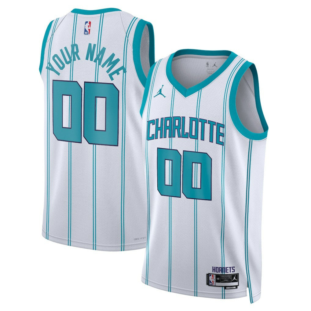 Charlotte Hornets Jordan Brand Unisex Swingman Custom Jersey White - Association Edition on sale