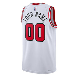 Chicago Bulls Unisex Swingman Custom Jersey White - Association Edition