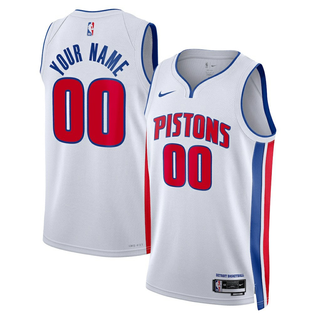 Detroit Pistons Unisex Swingman Custom Jersey White sale - Association Edition