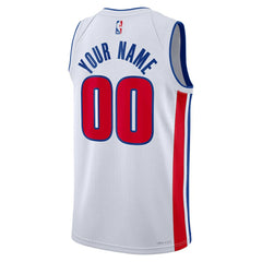 Detroit Pistons Unisex Swingman Custom Jersey White sale - Association Edition