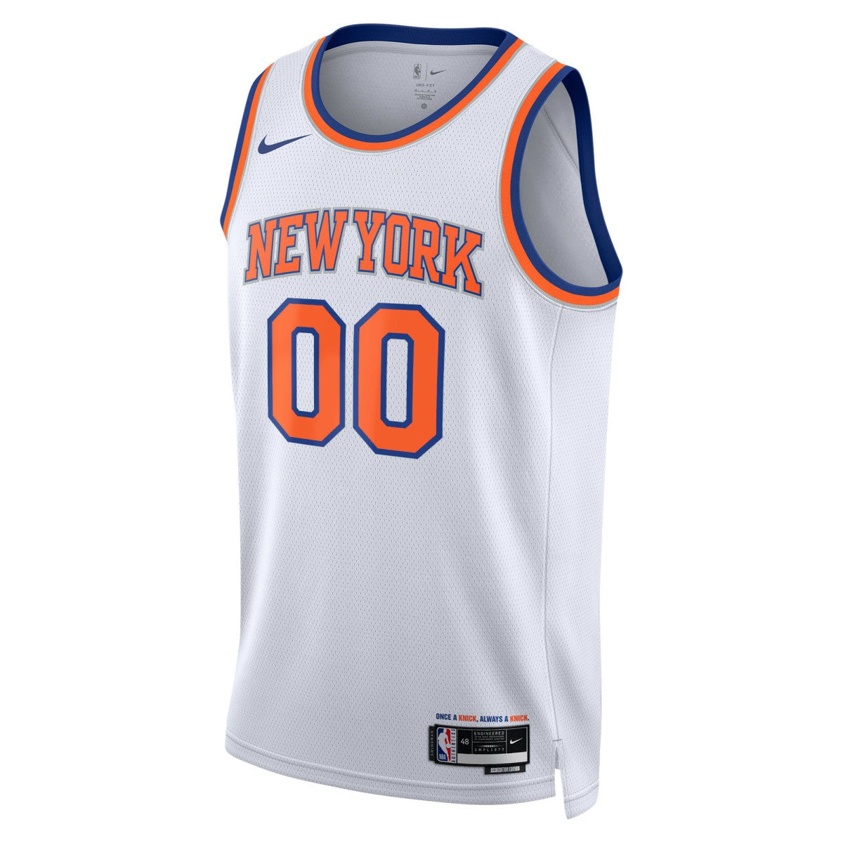 New York Knicks Unisex Swingman Custom Jersey White - Association Edition