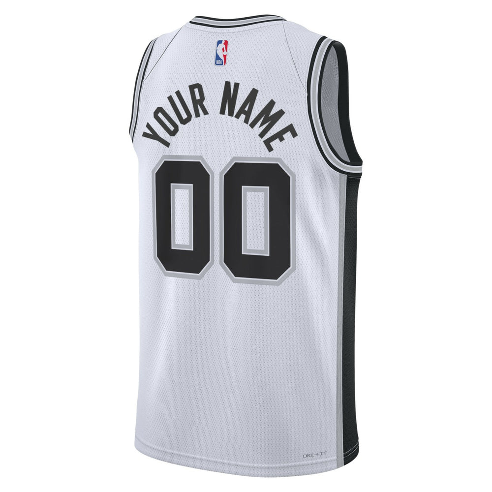 San Antonio Spurs Unisex Swingman Custom Jersey White - Association Edition