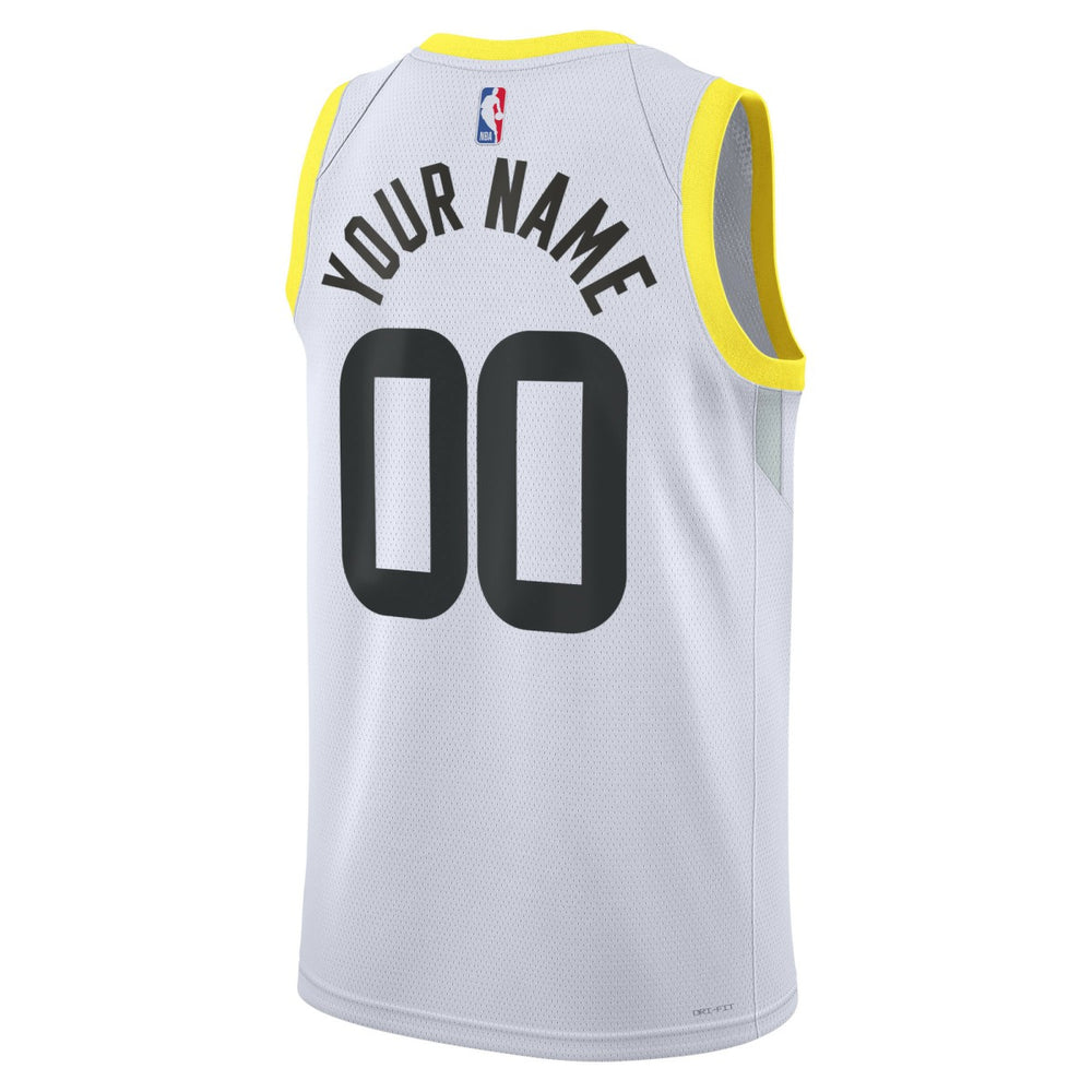 Utah Jazz Unisex Swingman Custom Jersey White - Association Edition