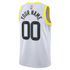 Utah Jazz Unisex Swingman Custom Jersey White - Association Edition
