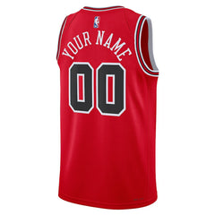 Chicago Bulls Unisex Swingman Custom Jersey Red sale - Icon Edition