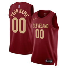 Cleveland Cavaliers Unisex Swingman Custom Jersey Burgundy sale - Icon Edition