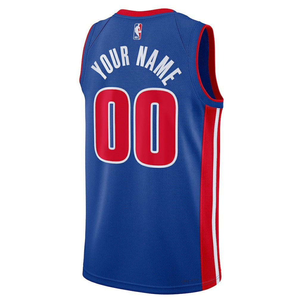 Detroit Pistons Unisex Swingman Custom Jersey Blue sale - Icon Edition