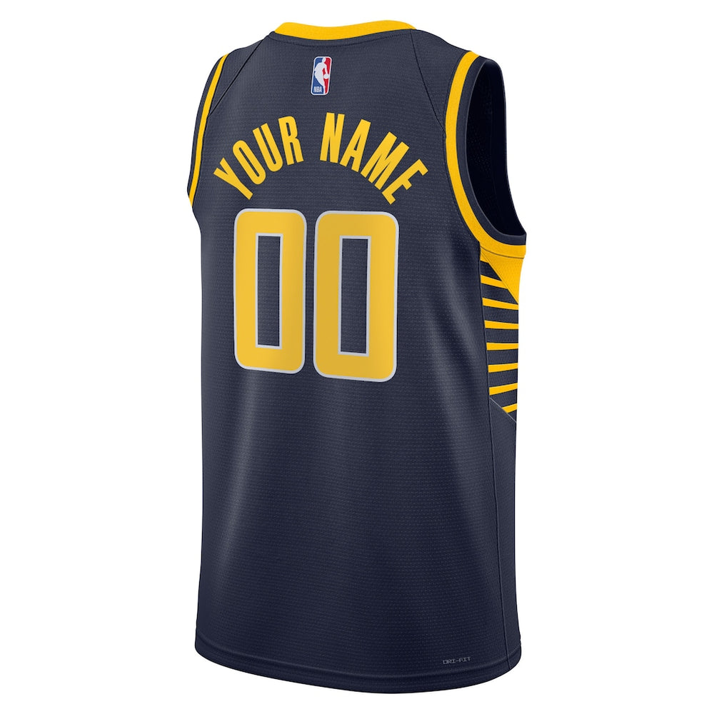 Indiana Pacers Unisex 2022/23 Swingman Custom Jersey Navy - Icon Edition