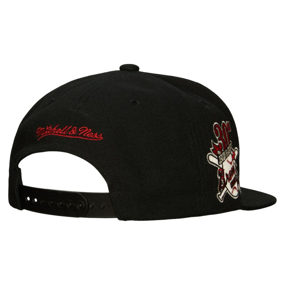Atlanta Braves Cooperstown Collection True Classics Snapback Hat Black | Mitchell & Ness