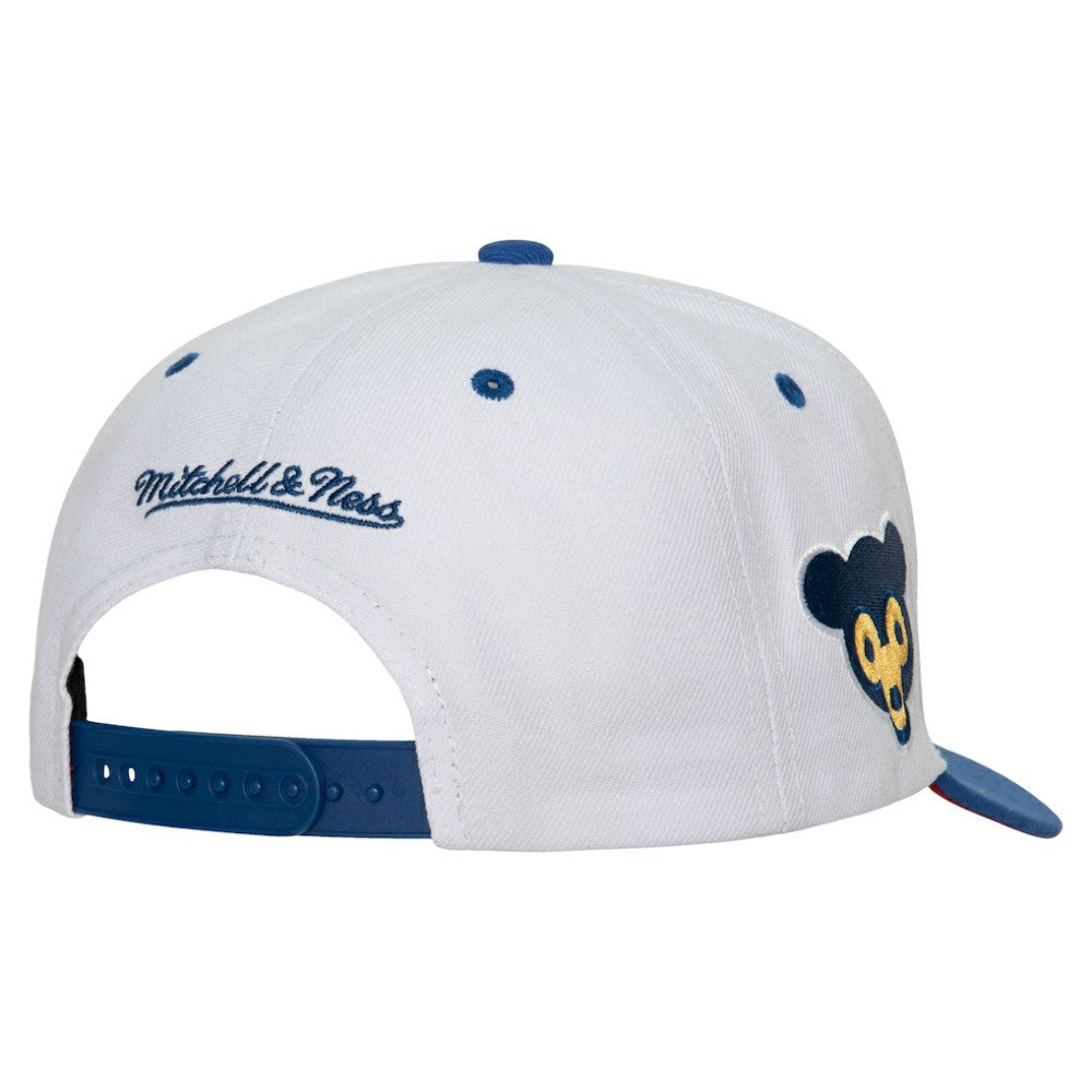 Chicago Cubs Cooperstown Collection Pro Crown Snapback Hat White | Mitchell & Ness