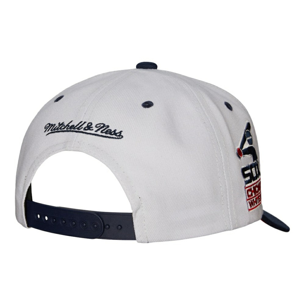 Chicago White Sox Cooperstown Collection Pro Crown Snapback Hat White | Mitchell & Ness
