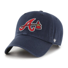 Atlanta Braves Clean Up Adjustable Hat Navy | 47 brand