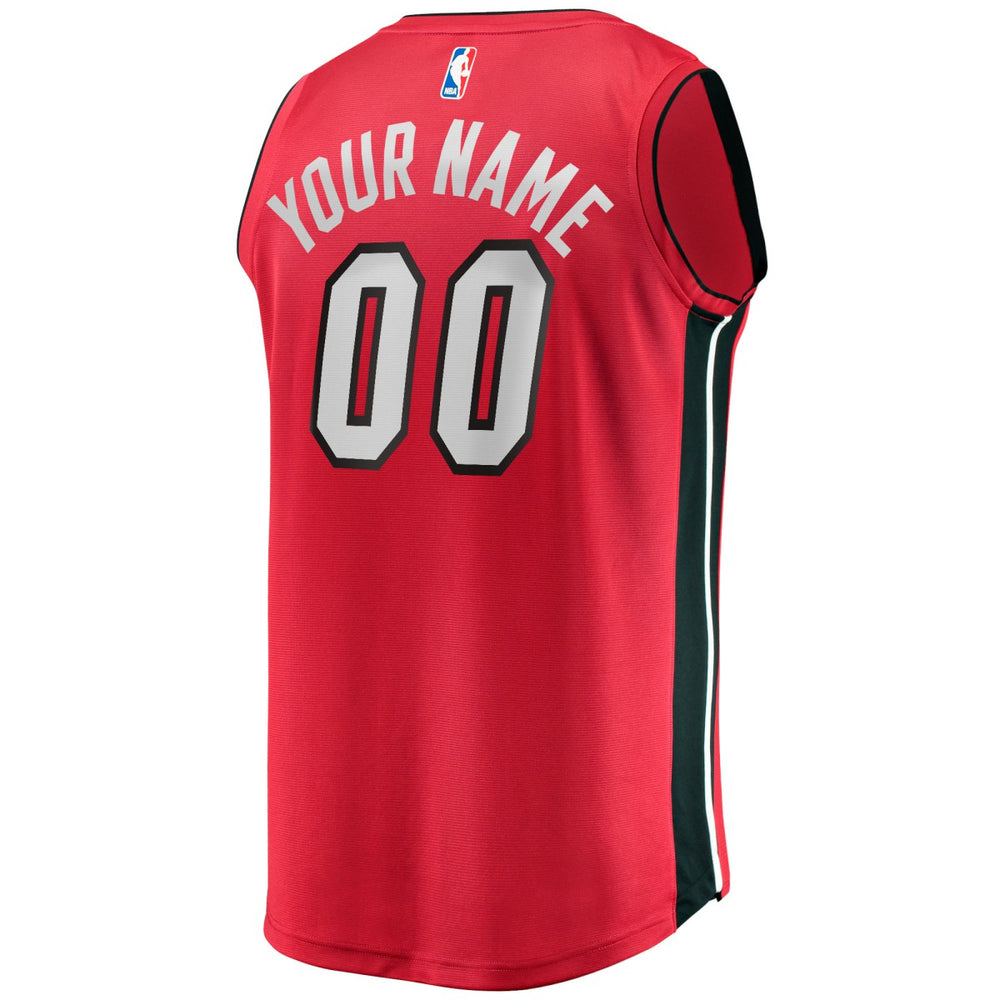 Miami Heat Fast Break Custom Jersey - Red - Statement Edition