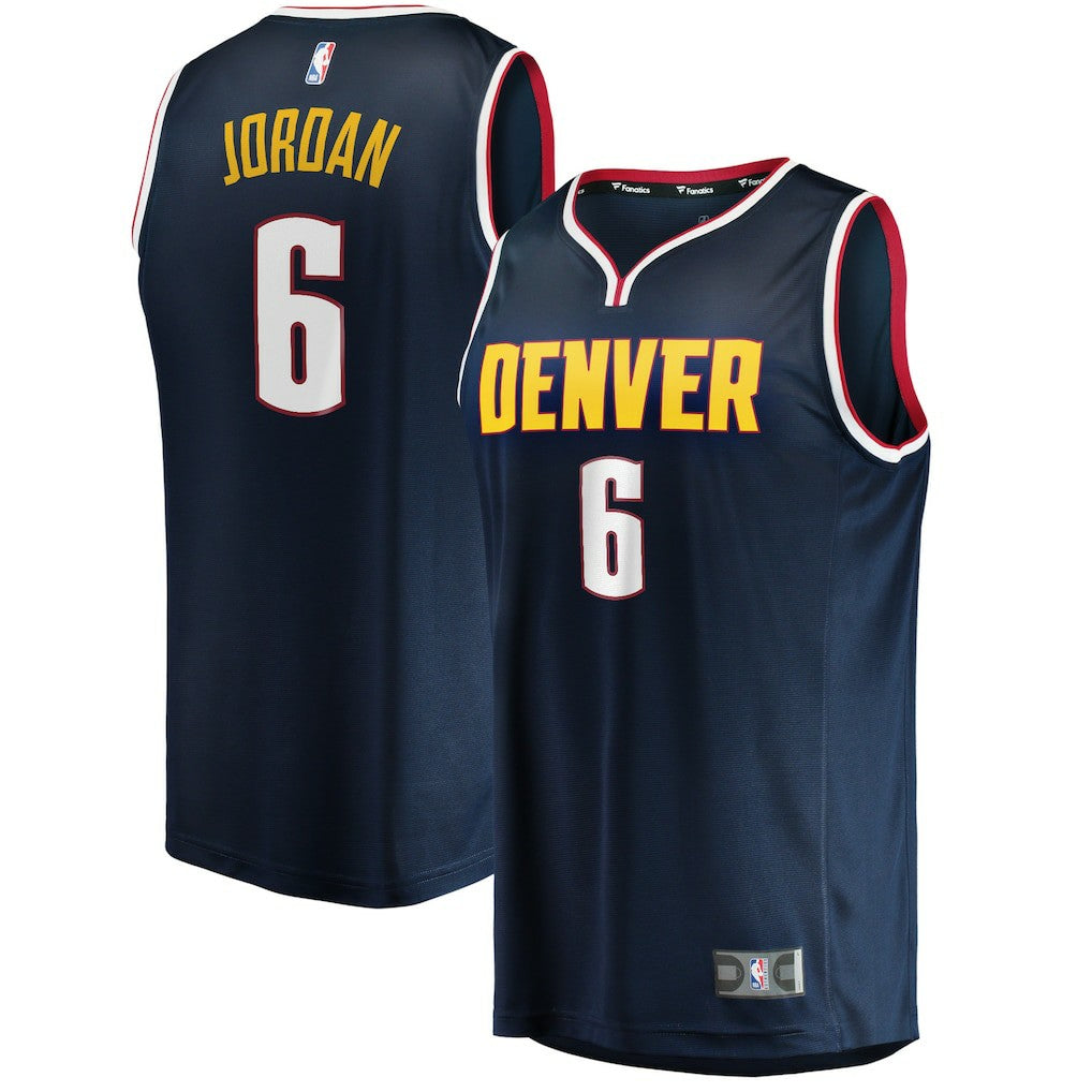 DeAndre Jordan Denver Nuggets Youth Fast Break Player Jersey sale - Icon Editi- Navy