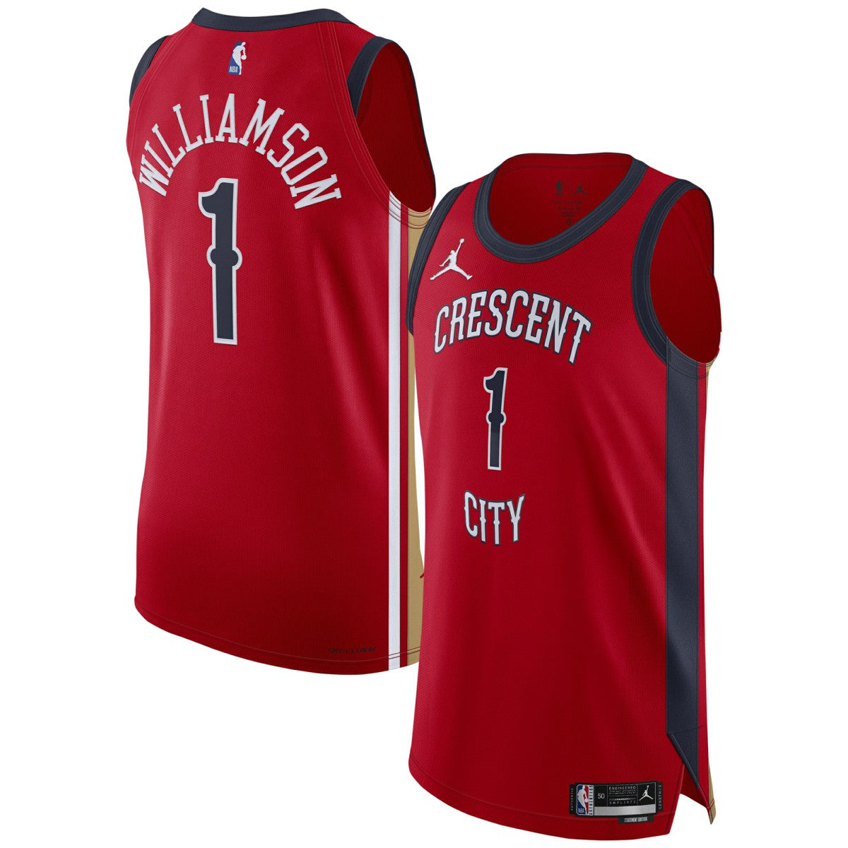 Zion Williamson New Orleans Pelicans Jordan Brand Authentic Jersey - Statement Edition - Red cheap
