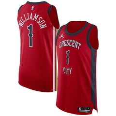 Zion Williamson New Orleans Pelicans Jordan Brand Authentic Jersey - Statement Edition - Red cheap