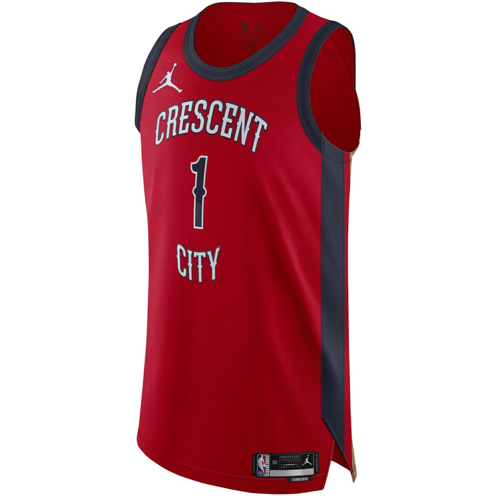 Zion Williamson New Orleans Pelicans Jordan Brand Authentic Jersey - Statement Edition - Red cheap