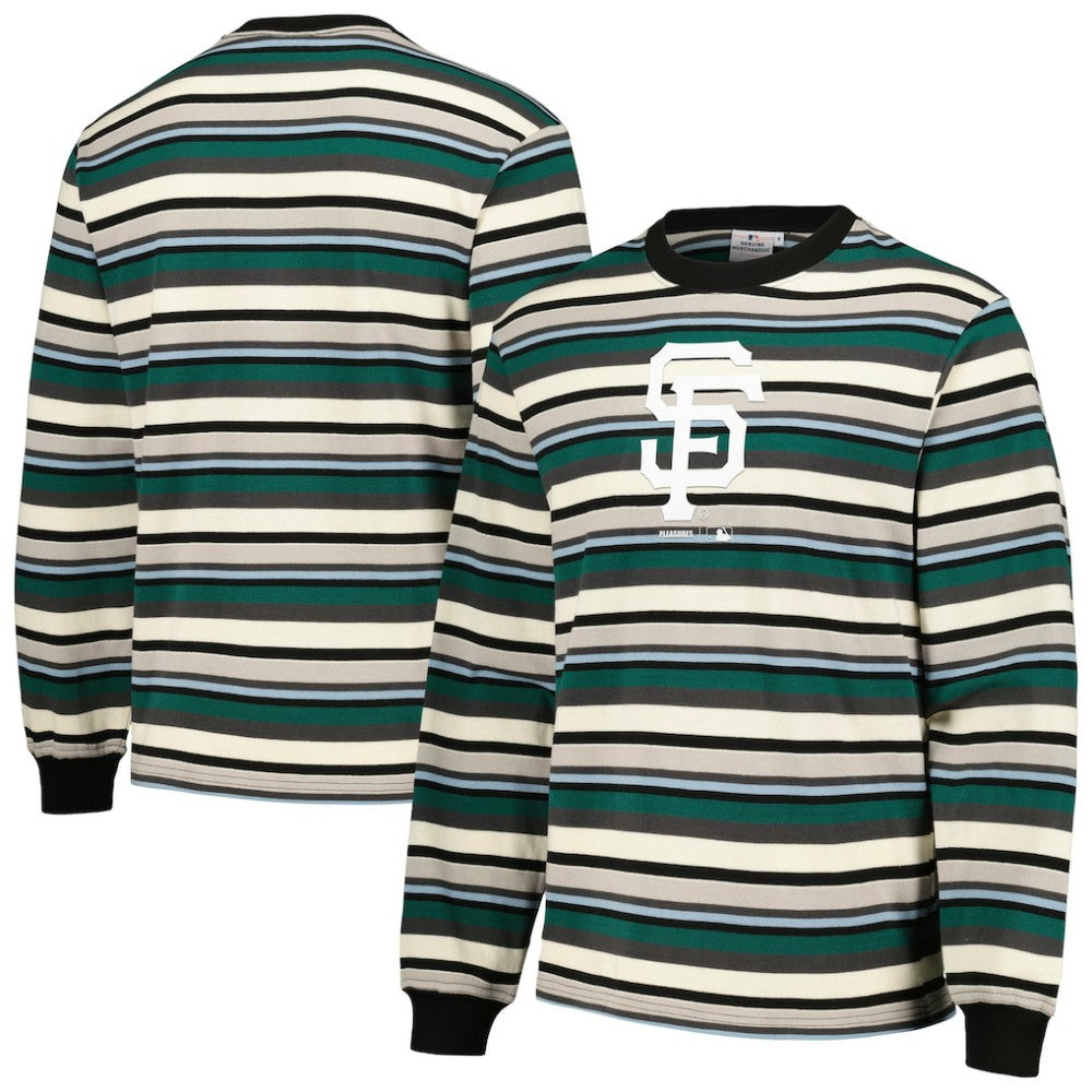 San Francisco Giants PLEASURES Ballpark Long Sleeve T-Shirt Cream/Green